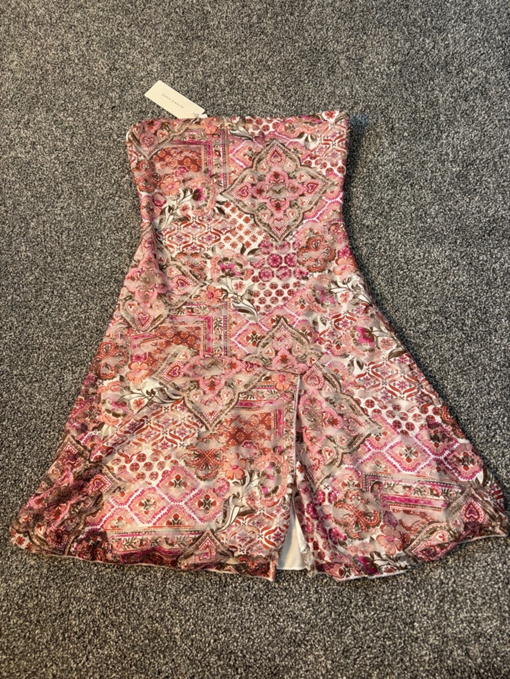 Super Cute Strapless Boho Mini Dress by Altar’d State Small - Picture 2 of 11